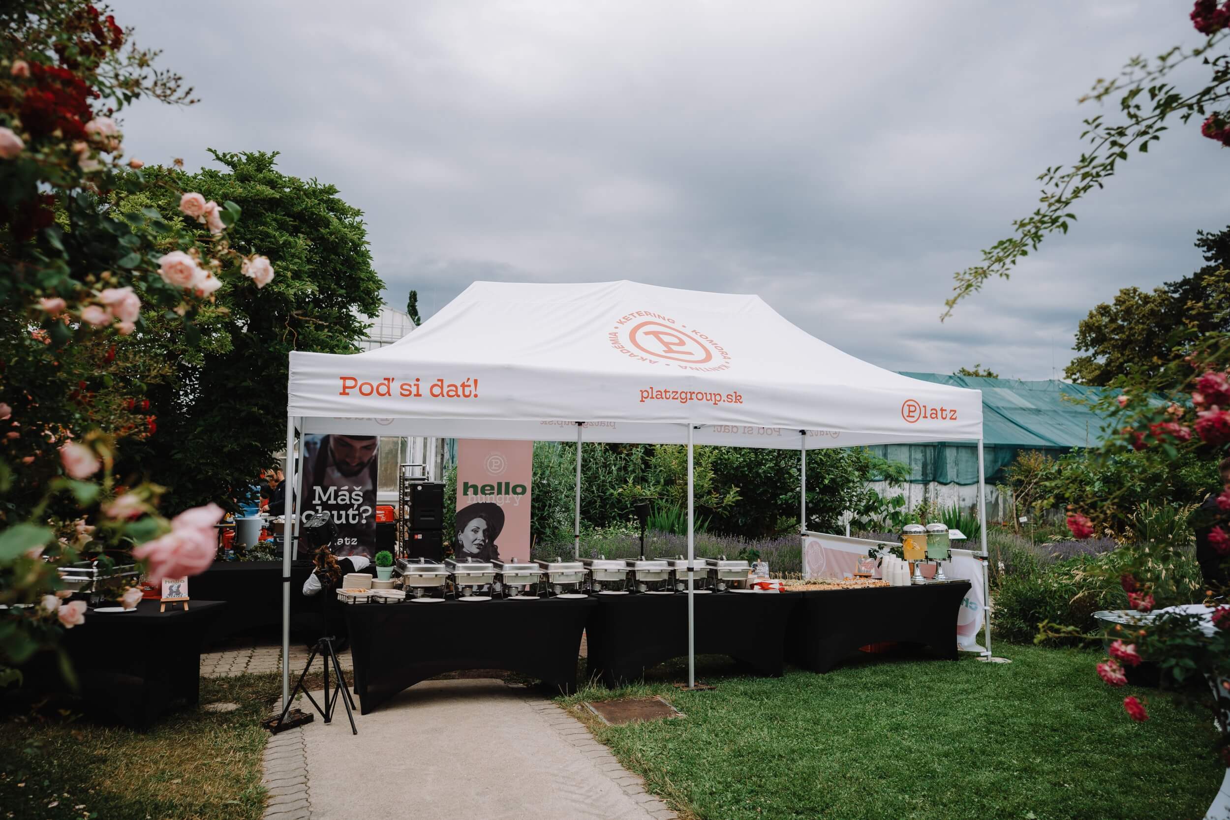 Firemný catering pre 250 hostí v Botanickej záhrade v Košiciach
